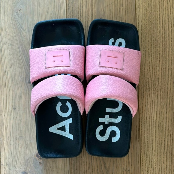 Acne Studios Bode W Slides - Pink - Picture 1 of 4